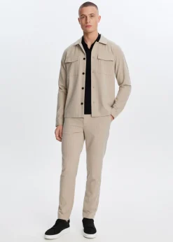 Gestreept resort overshirt