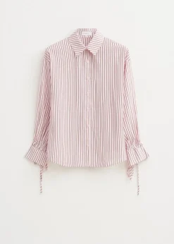 Gestreepte blouse met glitter