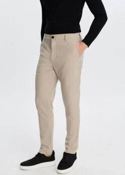 Gestreepte resort pantalon