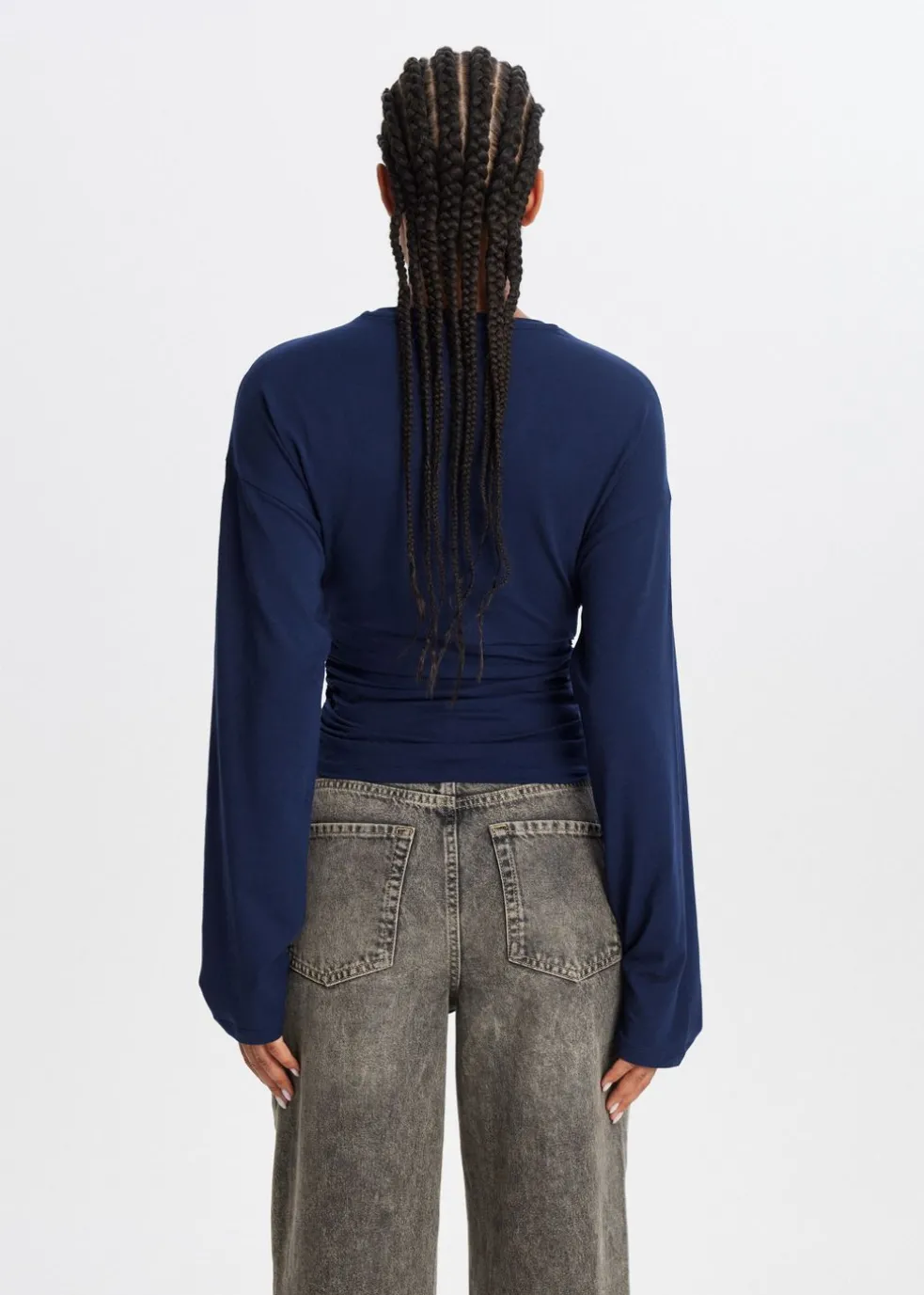 Getailleerd t-shirt met lange mouwen