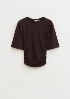 Getailleerd t-shirt met plooien