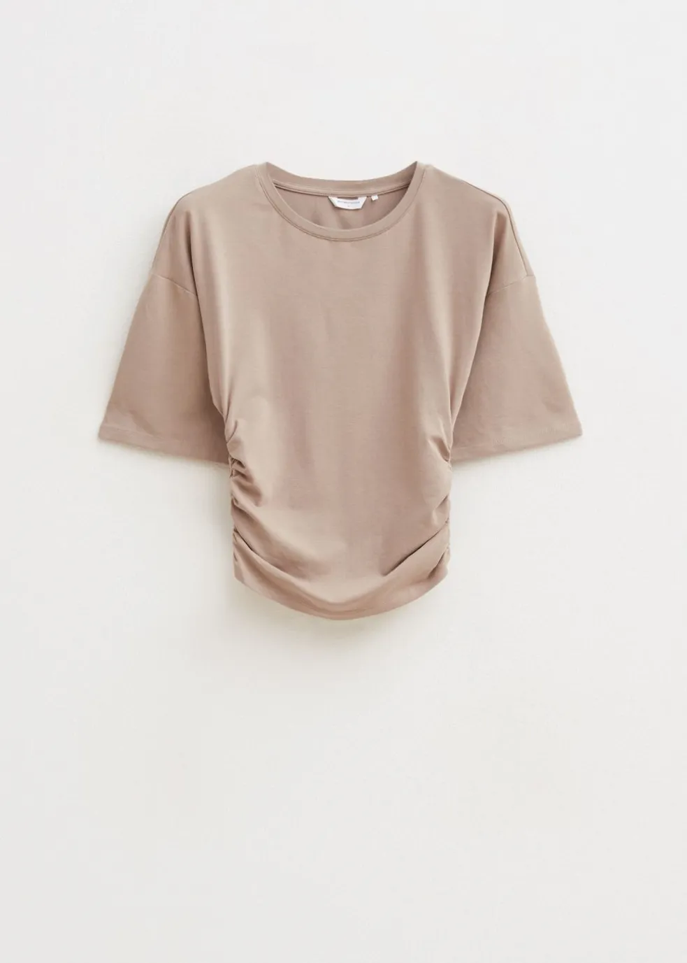Getailleerd t-shirt met plooien