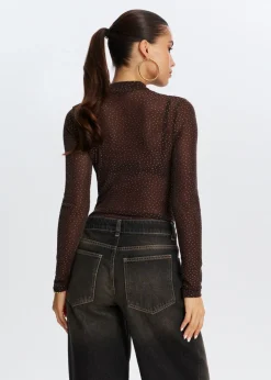 Glitter mesh body