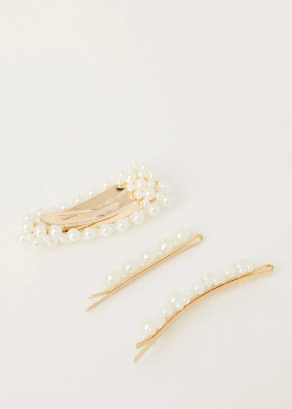 Haarclip set met parels