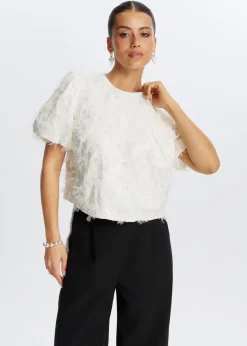 Hairy glitter top