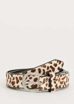 Hairy riem met print