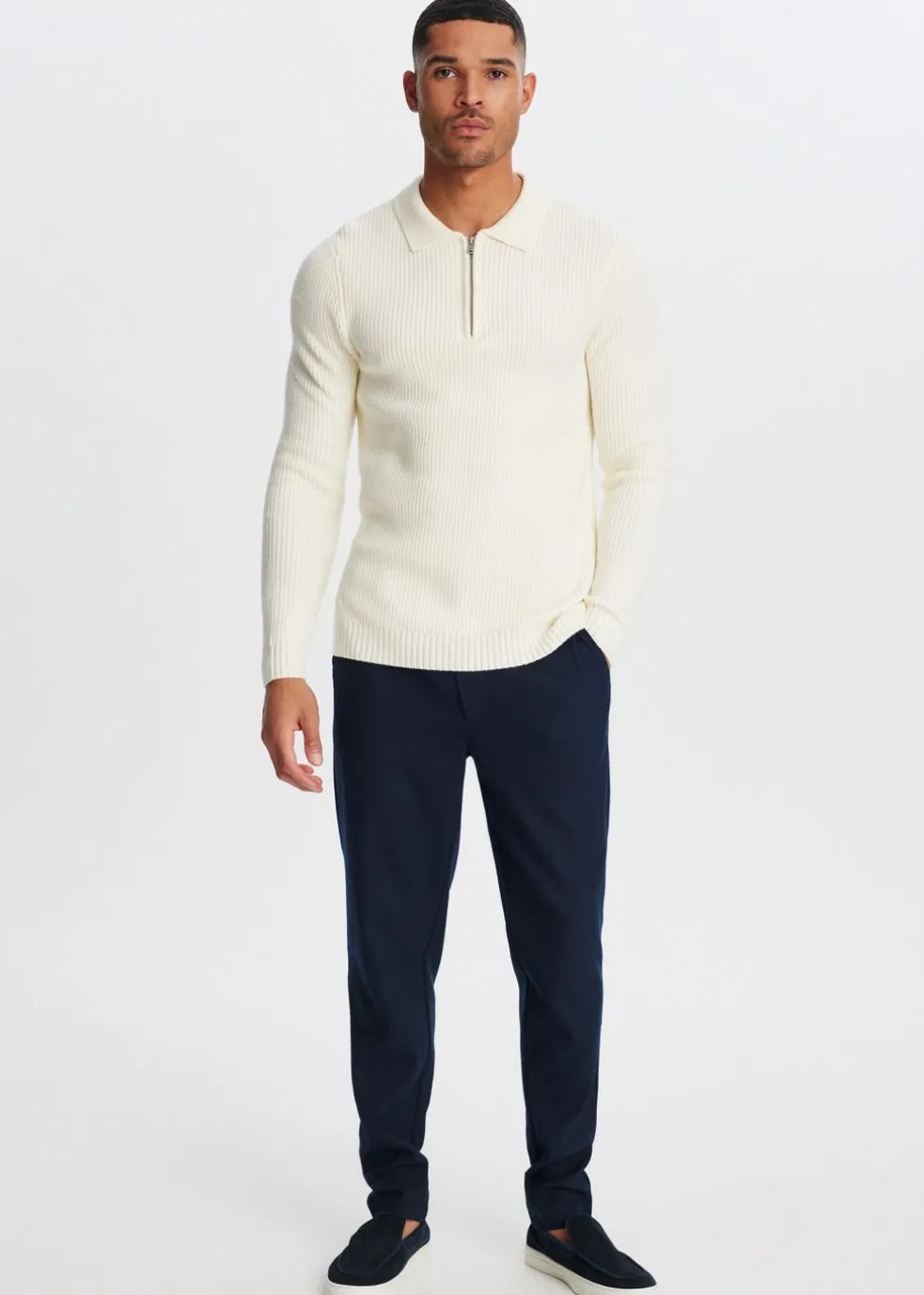 Half zip trui