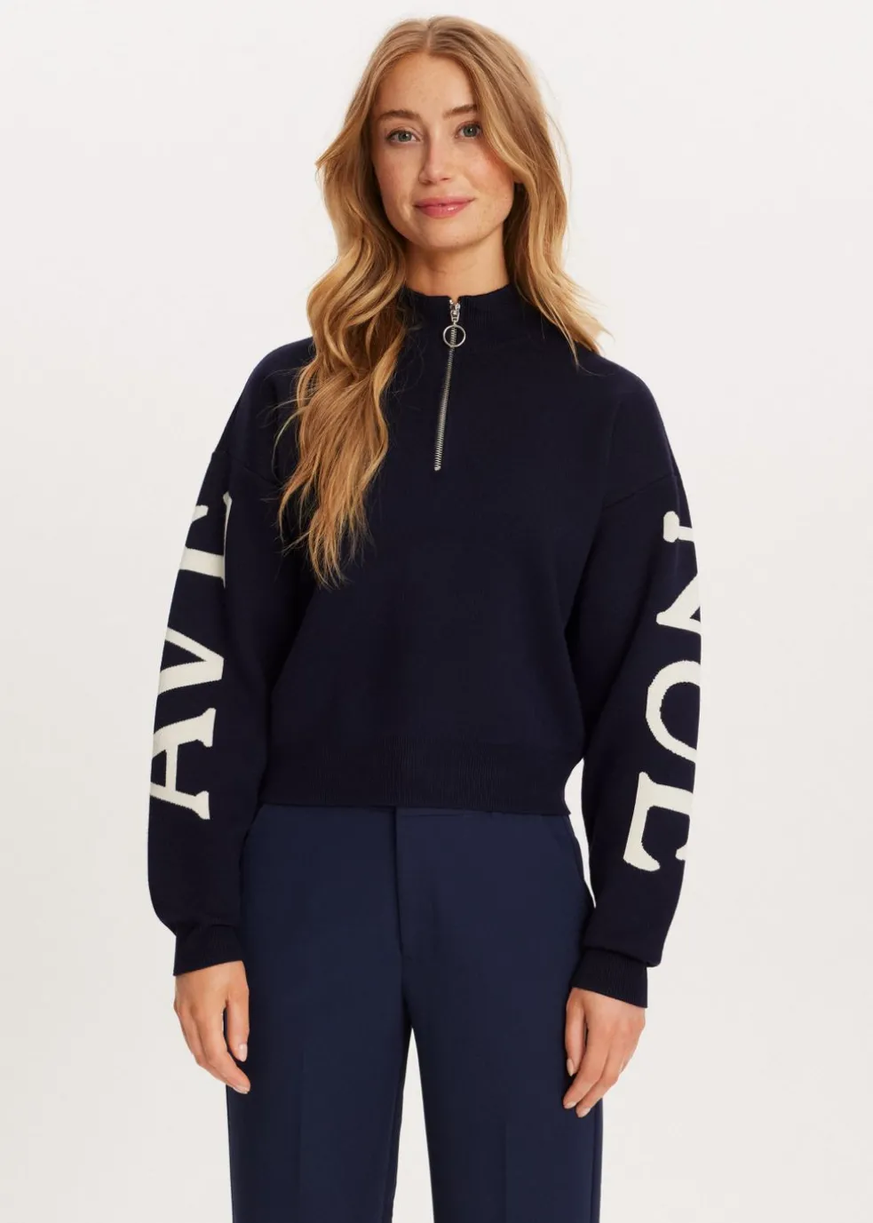 Halfzip trui