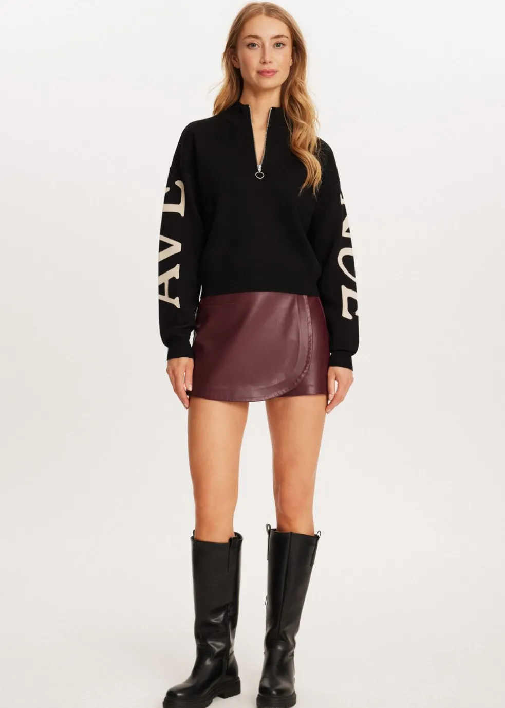 Halfzip trui