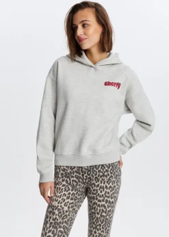 Hoodie met kersenprint