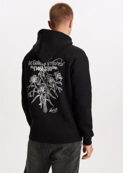 Hoodie met print bloemen