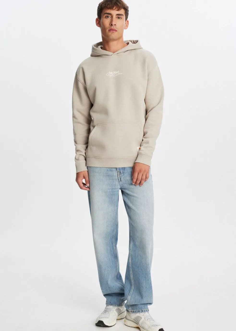 Hoodie met print bloemen