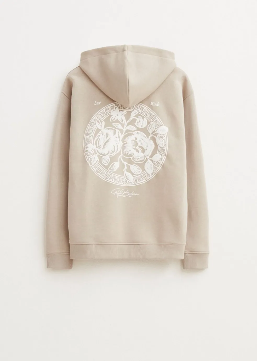 Hoodie met print bloemen