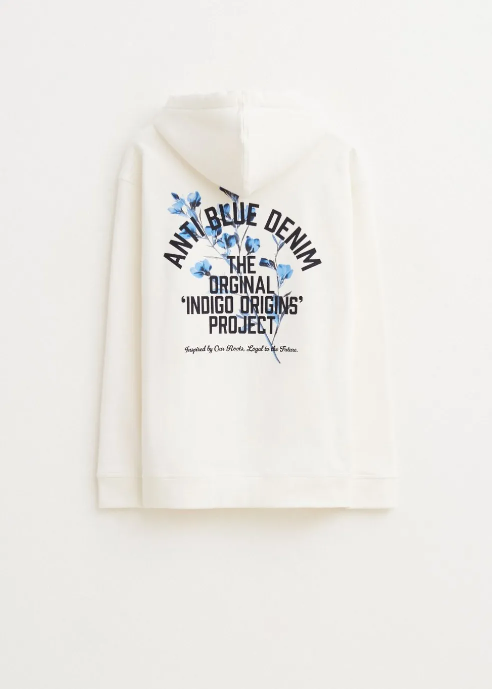 Hoodie met print bloemen