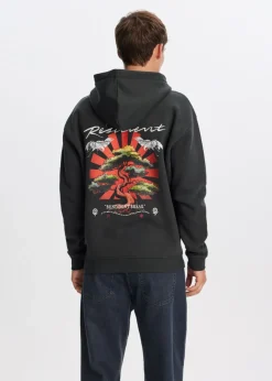 Hoodie met print bonsai