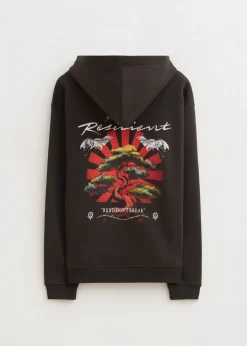Hoodie met print bonsai