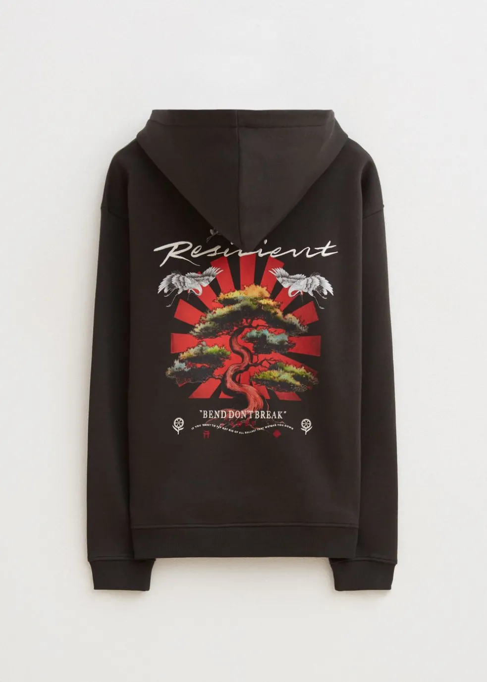 Hoodie met print bonsai