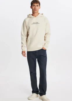 Hoodie met print café