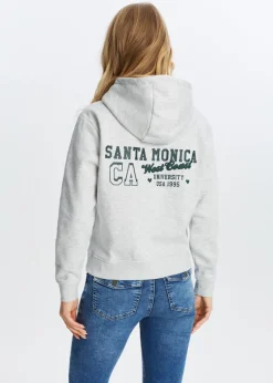 Hoodie met varsity print