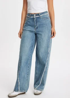 Jeans met kant