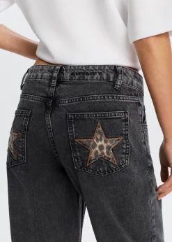 Jeans met sterren achterzakken