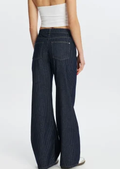 Jeans met strepen