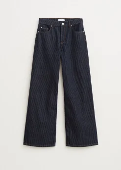 Jeans met strepen