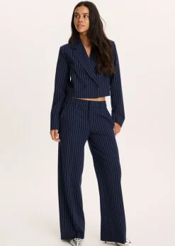 Korte blazer met strepen