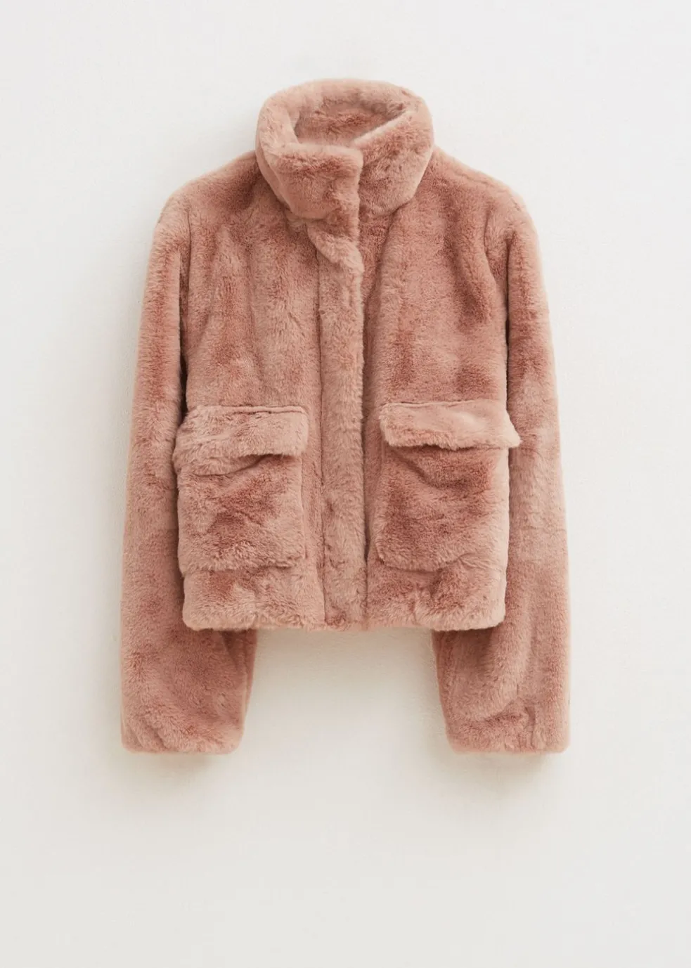Korte faux fur jas