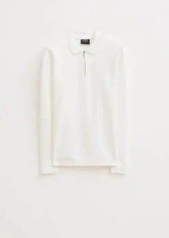 Lange mouwen polo met rits