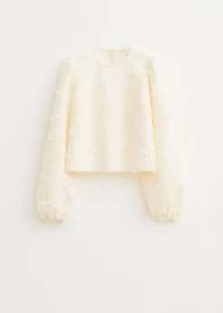 Lange mouwen top met balloon fit