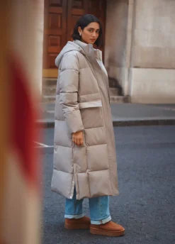 Lange puffer jacket