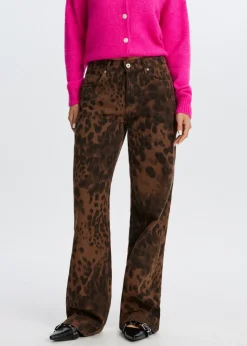 Leopard jeans