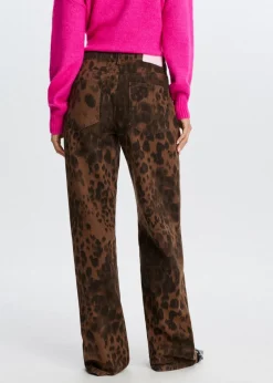 Leopard jeans