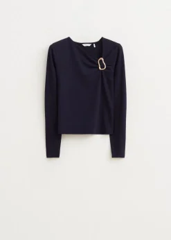 Longsleeve met gespdetail