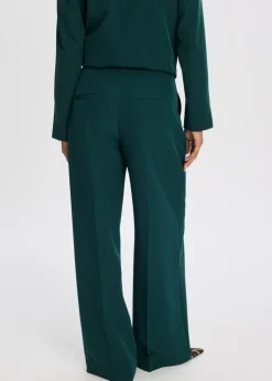 Loose fit broek met plooien