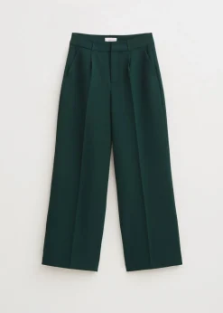 Loose fit broek met plooien