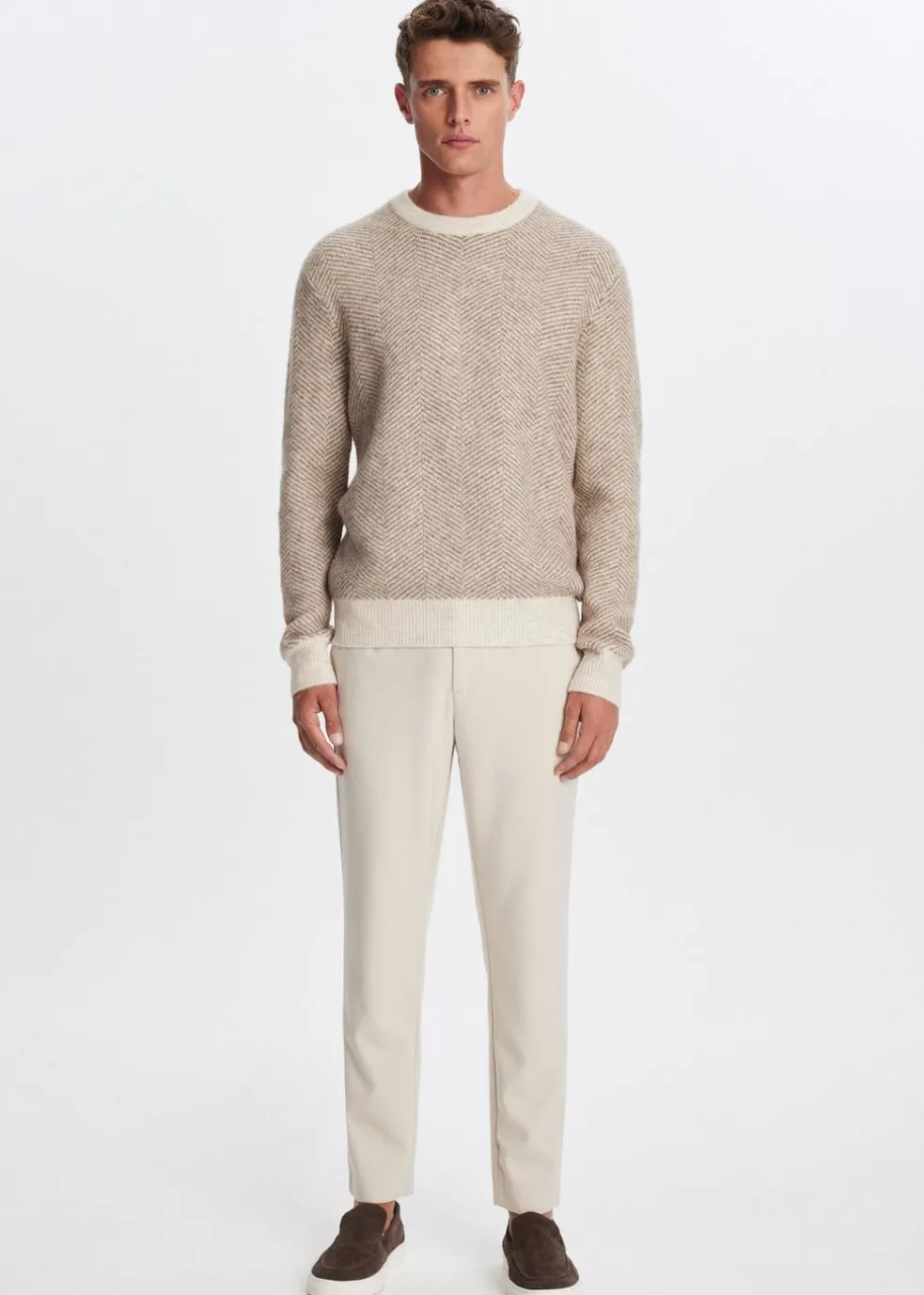 Melange broek