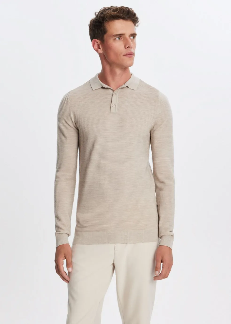 Merinowol polo
