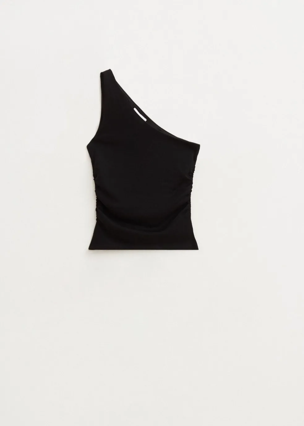 One shoulder glitter top