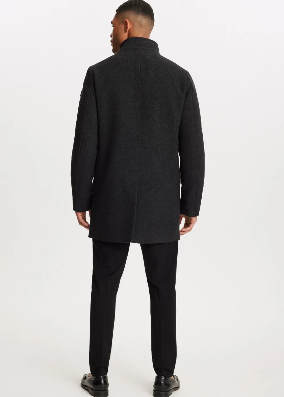 Overcoat met logo