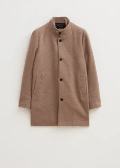 Overcoat met logo