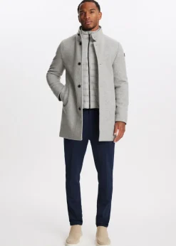 Overcoat met logo