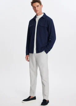 Overshirt herringbone