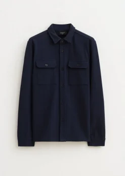 Overshirt herringbone