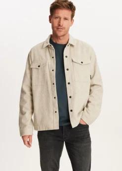 Overshirt van wolmix