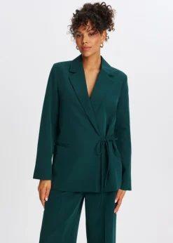 Oversized blazer met strik