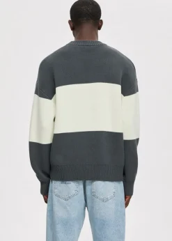 Oversized colorblok trui