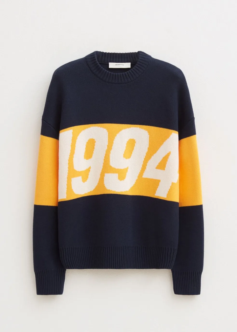 Oversized colorblok trui
