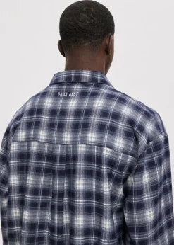 Oversized overshirt met merk